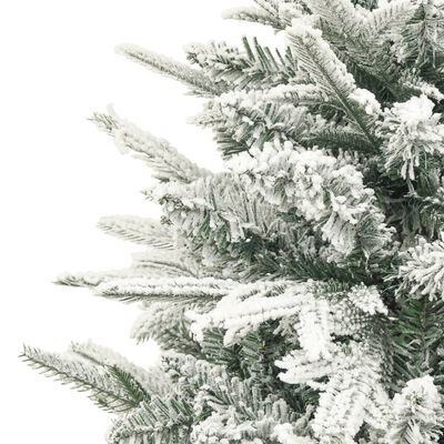 vidaXL PVC és PE műkarácsonyfa pelyhes hóval 120 cm