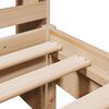 vidaXL tömör fenyőfa könyvespolcos ágy matrac nélkül 100 x 200 cm
