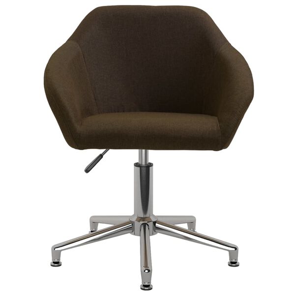 vidaXL 6 db s&ouml;t&eacute;tbarna sz&ouml;vet forg&oacute; &eacute;tkezősz&eacute;k