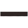 vidaXL sötétbarna kezelt tömör tölgyfa asztallap 180x40x(2-4) cm
