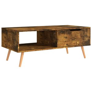 vidaXL f&uuml;st&ouml;s t&ouml;lgy sz&iacute;nű szerelt fa doh&aacute;nyz&oacute;asztal 100 x 49,5 x 43 cm