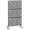 vidaXL Mag&aacute;nszf&eacute;ra K&eacute;pernyő 100 x 50 x 180 cm Ac&eacute;l Fekete