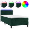 vidaXL s&ouml;t&eacute;tz&ouml;ld b&aacute;rsony rug&oacute;s &eacute;s LED-es &aacute;gy matraccal 80 x 200 cm