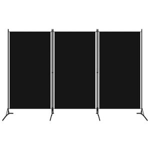 vidaXL fekete 3 paneles parav&aacute;n 260 x 180 cm
