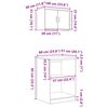 vidaXL 2 db sonoma tölgy színű szerelt fa garázs szekrények