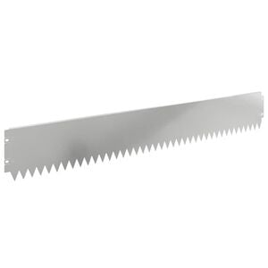 vidaXL Fűszeg&eacute;lyez&eacute;s 10 pcs 103 x 15 cm Ac&eacute;l Ez&uuml;st