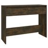 vidaXL f&uuml;st&ouml;s t&ouml;lgy sz&iacute;nű szerelt fa t&aacute;lal&oacute;asztal 100x35x76,5 cm