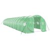 vidaXL z&ouml;ld ac&eacute;lv&aacute;zas melegh&aacute;z 48 m&sup2; 16 x 3 x 2 m