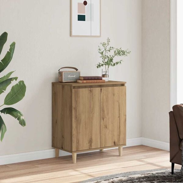 vidaXL kom&oacute;d Artisan t&ouml;lgy 60x35x70 cm Műanyag fa