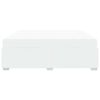 vidaXL Ágykeret Fehér 200 x 200 cm Műbőr