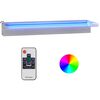 vidaXL rozsdamentes ac&eacute;l v&iacute;zes&eacute;skifoly&oacute; RGB LED-ekkel 60 cm