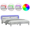 vidaXL betonsz&uuml;rke &aacute;gykeret fejt&aacute;ml&aacute;val &eacute;s LED-del 160 x 200 cm