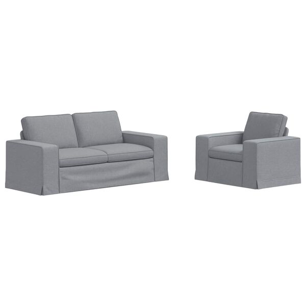 vidaXL Kanap&eacute; 2 pcs Vil&aacute;gossz&uuml;rke 182 x 80 x 82 cm sz&ouml;vet