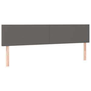vidaXL sz&uuml;rke műbőr fejt&aacute;mla 200 x 5 x 78/88 cm