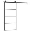 vidaXL ESG &uuml;veg &eacute;s alum&iacute;nium tol&oacute;ajt&oacute; f&eacute;mszerelv&eacute;ny-szettel 90x205 cm