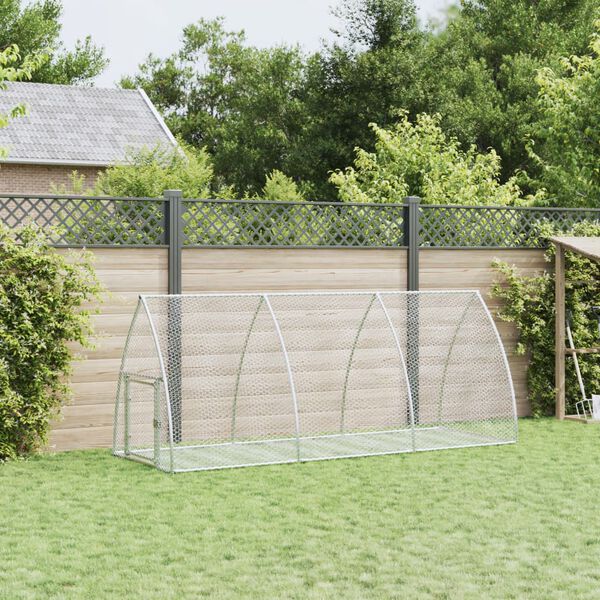 vidaXL sz&uuml;rke horganyzott ac&eacute;l ny&uacute;lketrec 105 x 300 x 120 cm