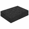 vidaXL Gumi granul&aacute;tum teraszpad Fekete 6 x 9 x 2 cm Gumi