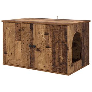 vidaXL Macska H&aacute;z &Ouml;reg fa 85 x 55 x 50,5 cm Szerelt Fa