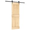vidaXL Cs&uacute;sz&oacute; ajt&oacute; 70 x 210 cm Szil&aacute;rd Fenyőfa (Nem Kezelt)