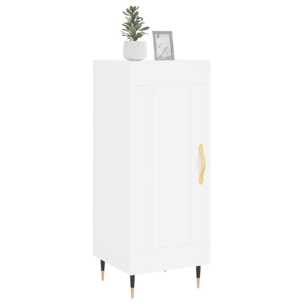 vidaXL feh&eacute;r szerelt fa t&aacute;lal&oacute;asztal 34,5 x 34 x 90 cm