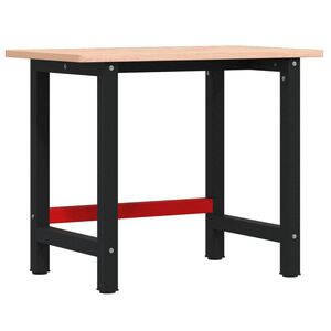 vidaXL t&ouml;m&ouml;r b&uuml;kkfa n&eacute;gysz&ouml;g alak&uacute; munkapad 100 x 60 x 81,5 cm