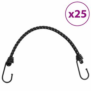 vidaXL 25 db bungeek&ouml;t&eacute;l f&eacute;nyvisszaverő cs&iacute;kokkal &eacute;s kamp&oacute;kkal 38 cm