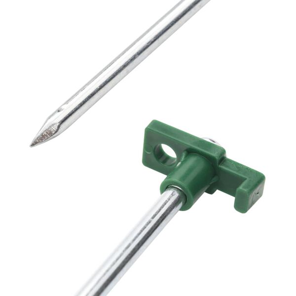 vidaXL 12 db horganyzott ac&eacute;l &eacute;s polipropil&eacute;n s&aacute;torc&ouml;vek 25 cm 7 mm