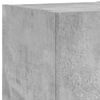 vidaXL 2 db betonsz&uuml;rke fali TV-szekr&eacute;ny LED-del 30,5x35x30 cm