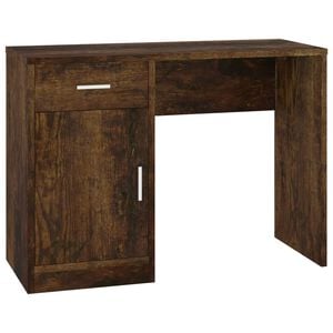 vidaXL f&uuml;st&ouml;s t&ouml;lgy faanyag fi&oacute;kos/rekeszes &iacute;r&oacute;asztal 100x40x73 cm