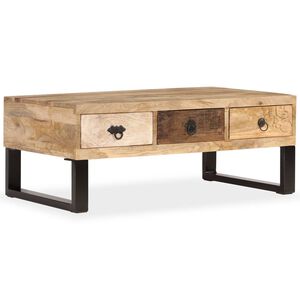 vidaXL 3-fi&oacute;kos t&ouml;m&ouml;r mang&oacute;fa doh&aacute;nyz&oacute;asztal 90 x 50 x 35 cm