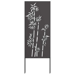 vidaXL Kertv&eacute;dő v&aacute;szon Fekete 50 x 140 cm Hidegen hengerelt ac&eacute;l