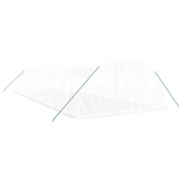 vidaXL feh&eacute;r ac&eacute;lv&aacute;zas melegh&aacute;z 48 m&sup2; 12 x 4 x 2 m