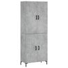 vidaXL betonsz&uuml;rke szerelt fa magasszekr&eacute;ny 69,5 x 34 x 180 cm