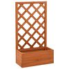 vidaXL narancss&aacute;rga t&ouml;m&ouml;r fenyőfa r&aacute;csos kerti &uuml;ltetől&aacute;da 50x25x90 cm