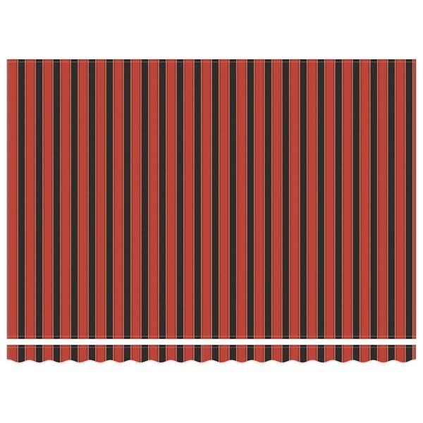 vidaXL narancs-barna sz&ouml;vet &eacute;s alum&iacute;nium beh&uacute;zhat&oacute; napellenző 4,5x3 m