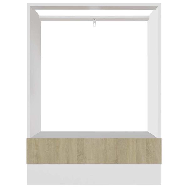 vidaXL &ldquo;Riga&rdquo; sonoma t&ouml;lgy sz&iacute;nű szerelt fa s&uuml;tőszekr&eacute;ny