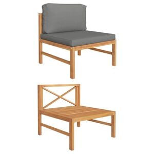 vidaXL t&ouml;m&ouml;r t&iacute;kfa k&ouml;z&eacute;pső kanap&eacute; s&ouml;t&eacute;tsz&uuml;rke p&aacute;rn&aacute;kkal