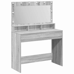 vidaXL &Ouml;lt&ouml;zk&ouml;dőasztal Sz&uuml;rke Sonoma 100 x 41 x 135 cm Szerelt Fa