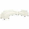 vidaXL Kanap&eacute; Szett 3 pcs Kr&eacute;m 221 x 80 x 80 cm B&aacute;rsony