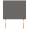 vidaXL szürke műbőr fejtámla 80x5x118/128 cm