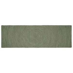 vidaXL Ter&uuml;letszőnyegek Olajz&ouml;ld 80 x 200 cm Juta