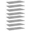 vidaXL 8 db betonsz&uuml;rke forg&aacute;cslap k&ouml;nyvespolc lap 80 x 20 x 1,5 cm