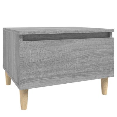 vidaXL 2 db szürke sonoma színű szerelt fa kisasztal 50x46x35 cm