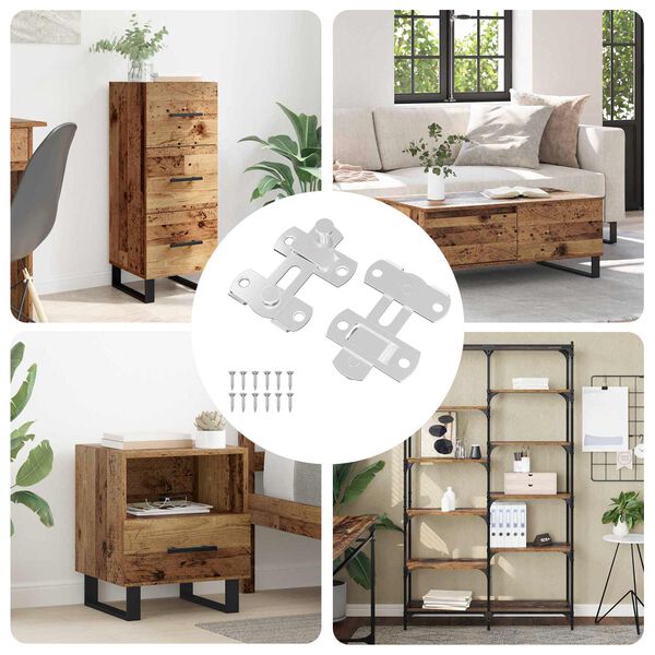 vidaXL Ajt&oacute;z&aacute;r 2 pcs Ez&uuml;st 70 x 8 mm Ac&eacute;l