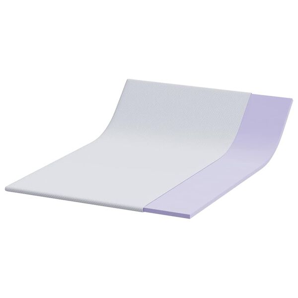 vidaXL Matrac topper Feh&eacute;r 140 x 190 cm Jacquard Sz&ouml;vet