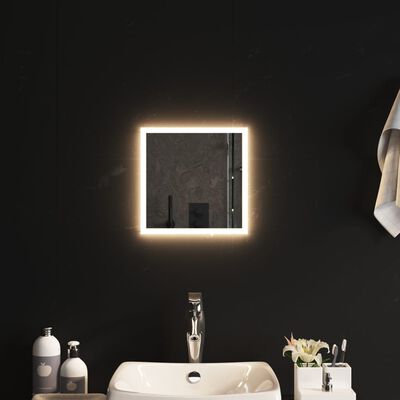 vidaXL LED-es fürdőszobatükör 30x30 cm