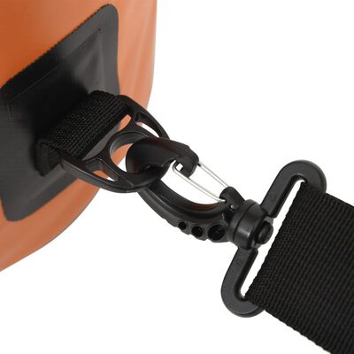 vidaXL narancssárga PVC cipzáras szárazzsák 15 L