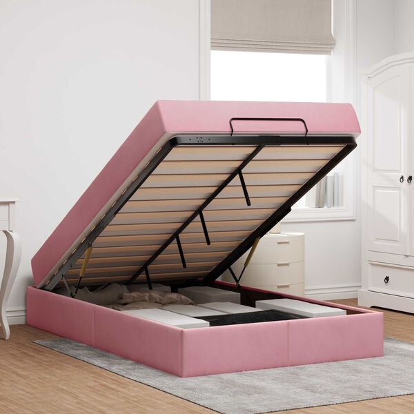 vidaXL &Aacute;gykeret matraccal matracmal 2 pcs R&oacute;zsasz&iacute;n B&aacute;rsony