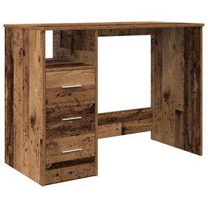 vidaXL antik fa sz&iacute;nű szerelt fa &iacute;r&oacute;asztal 102x50x76 cm