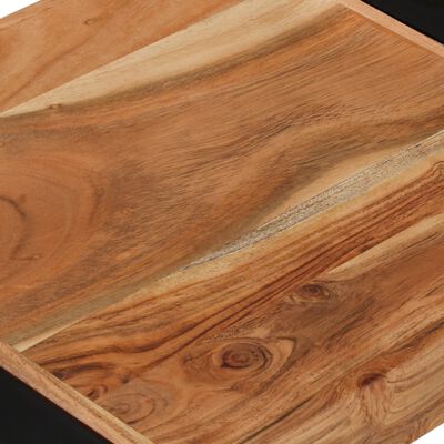 vidaXL 3 db paliszander felületű tömör fa egymásba tolható asztal